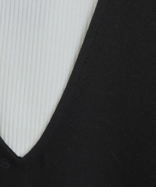 SHOO・LA・RUE / シューラルー ミニ丈・ひざ丈ワンピース | 【2点セット/洗える/S-LL】時短でコーデ決まる ジャンドレ＆リブインナー | 詳細7