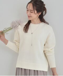 SHOO・LA・RUE / シューラルー ニット・セーター | 【洗える】キラキラ光るラメが上品　クルーネックニット