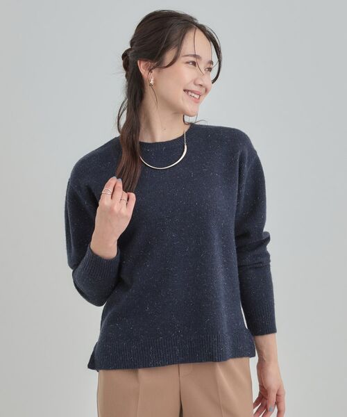 SHOO・LA・RUE / シューラルー ニット・セーター | 【洗える】キラキラ光るラメが上品　クルーネックニット | 詳細13