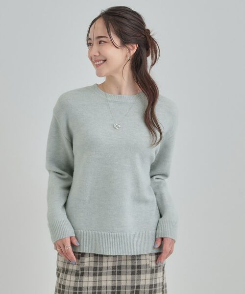 SHOO・LA・RUE / シューラルー ニット・セーター | 【洗える】キラキラ光るラメが上品　クルーネックニット | 詳細17