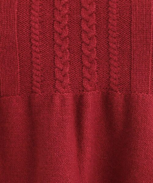 SHOO・LA・RUE / シューラルー ニット・セーター | 【S-LL】気になるお腹周りをカバー ケーブル編みペプラムニット | 詳細12