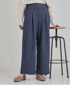 SHOO・LA・RUE / シューラルー パンツ | 【シューウォーム】デニム風裏起毛ワイドパンツ