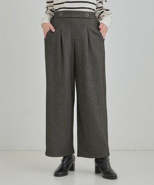 SHOO・LA・RUE / シューラルー パンツ | 【シューウォーム】デニム風裏起毛ワイドパンツ | 詳細1