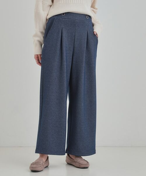 SHOO・LA・RUE / シューラルー パンツ | 【シューウォーム】デニム風裏起毛ワイドパンツ | 詳細5