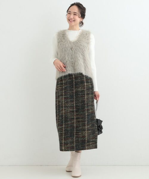 SHOO・LA・RUE / シューラルー ロング・マキシ丈スカート | ラメツイードナロースカート | 詳細3