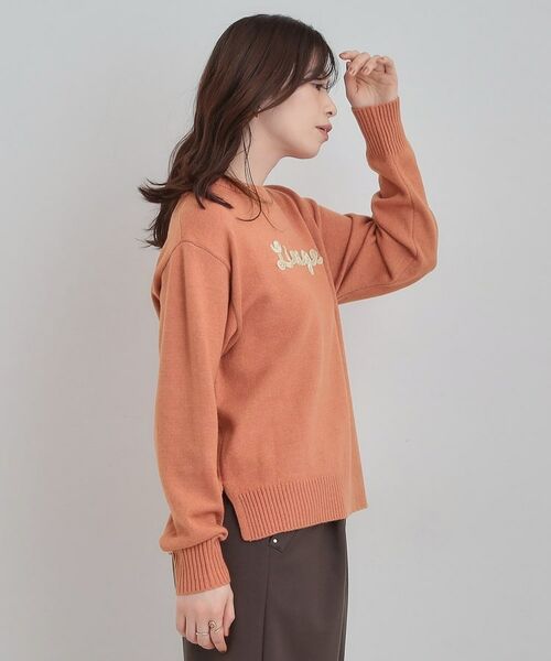 SHOO・LA・RUE / シューラルー ニット・セーター | 柔らかくフワフワした風合いがやみつきに スウェットライクロゴニット | 詳細10