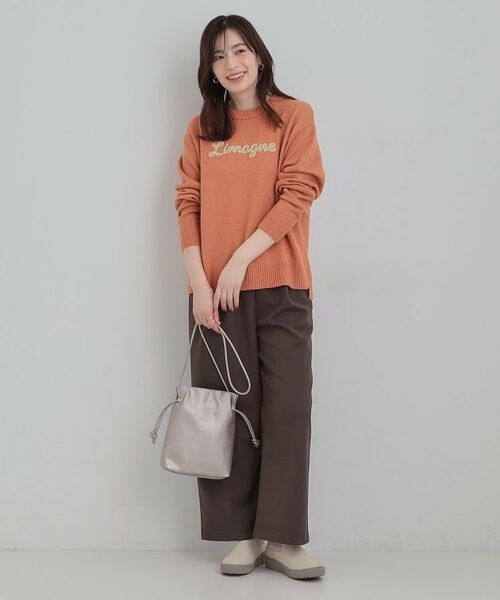 SHOO・LA・RUE / シューラルー ニット・セーター | 柔らかくフワフワした風合いがやみつきに スウェットライクロゴニット | 詳細11