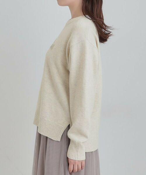 SHOO・LA・RUE / シューラルー ニット・セーター | 柔らかくフワフワした風合いがやみつきに スウェットライクロゴニット | 詳細18