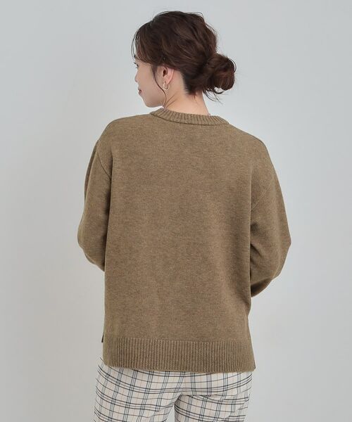 SHOO・LA・RUE / シューラルー ニット・セーター | 柔らかくフワフワした風合いがやみつきに スウェットライクロゴニット | 詳細6
