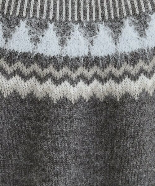 SHOO・LA・RUE / シューラルー ニット・セーター | 配色が大人かわいい フェアアイル柄求心ニット | 詳細12