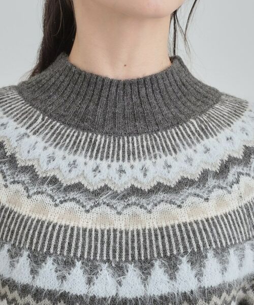SHOO・LA・RUE / シューラルー ニット・セーター | 配色が大人かわいい フェアアイル柄求心ニット | 詳細16