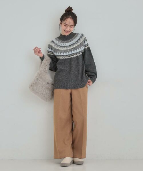 SHOO・LA・RUE / シューラルー ニット・セーター | 配色が大人かわいい フェアアイル柄求心ニット | 詳細19