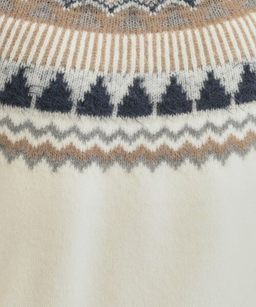 SHOO・LA・RUE / シューラルー ニット・セーター | 配色が大人かわいい フェアアイル柄求心ニット | 詳細4