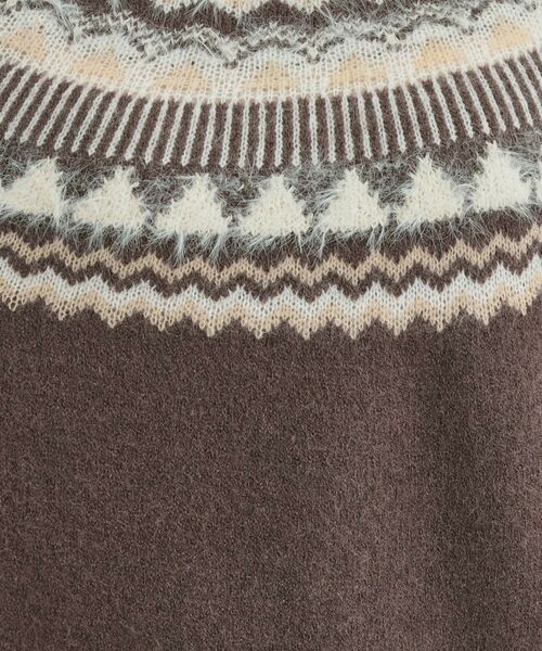 SHOO・LA・RUE / シューラルー ニット・セーター | 配色が大人かわいい フェアアイル柄求心ニット | 詳細8