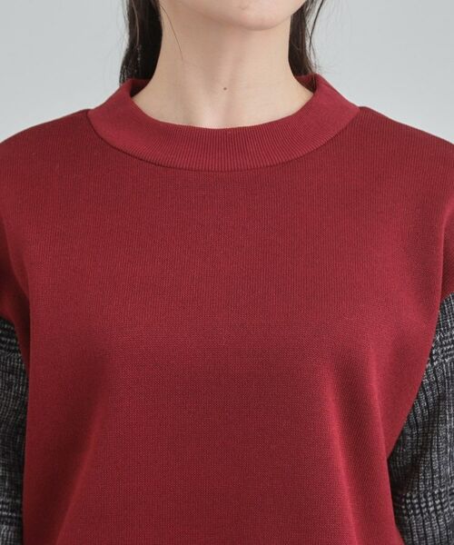 SHOO・LA・RUE / シューラルー スウェット | 【あったか】裏起毛袖チェックトップス | 詳細16