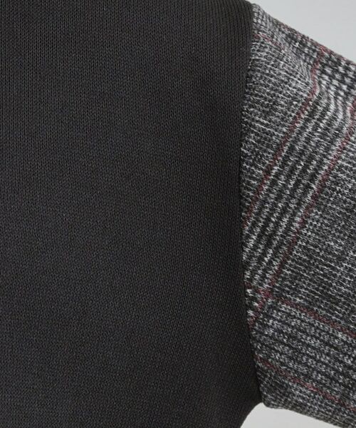 SHOO・LA・RUE / シューラルー スウェット | 【あったか】裏起毛袖チェックトップス | 詳細4