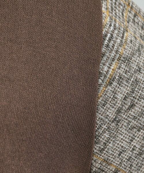 SHOO・LA・RUE / シューラルー スウェット | 【あったか】裏起毛袖チェックトップス | 詳細8