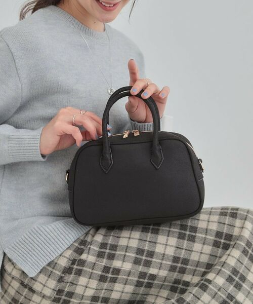 SHOO・LA・RUE / シューラルー ボストンバッグ | スエード調ボストンバッグ(ブラック(019))