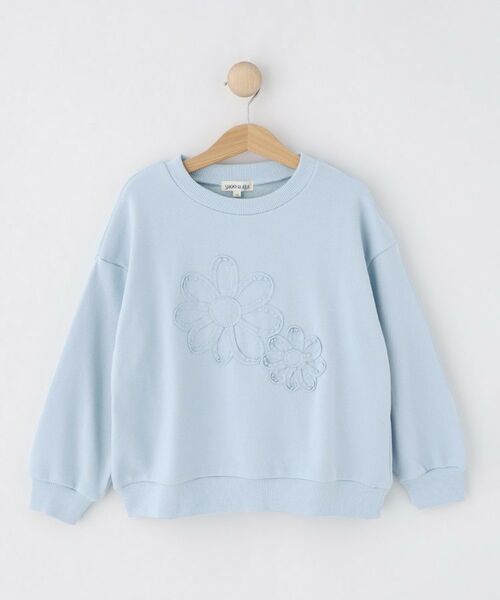 SHOO・LA・RUE / シューラルー スウェット | 【100-150cm】フラワー刺繍スウェット | 詳細1