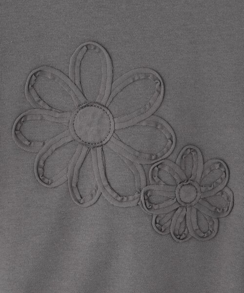 SHOO・LA・RUE / シューラルー スウェット | 【100-150cm】フラワー刺繍スウェット | 詳細7