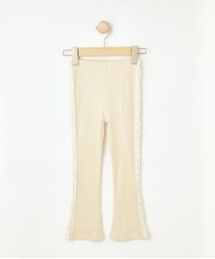 SHOO・LA・RUE / シューラルー パンツ | 【100-150cm】サイドレースリブレギンス