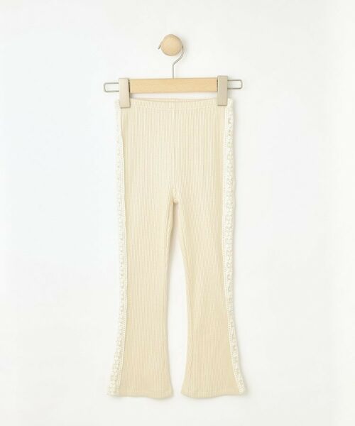 SHOO・LA・RUE / シューラルー パンツ | 【100-150cm】サイドレースリブレギンス | 詳細1