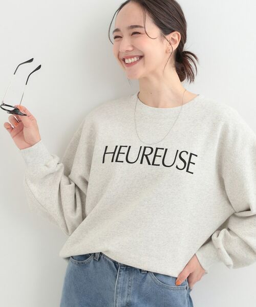 SHOO・LA・RUE / シューラルー スウェット | プリントアソート裏毛ベーシックスウェット（ライトグレー(111)）