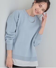 SHOO・LA・RUE / シューラルー ニット・セーター | 【洗える】さらに軽くなった スポンディッシュ裾フェイクジャカード