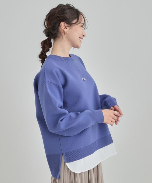 SHOO・LA・RUE / シューラルー ニット・セーター | 【洗える】さらに軽くなった スポンディッシュ裾フェイクジャカード | 詳細10