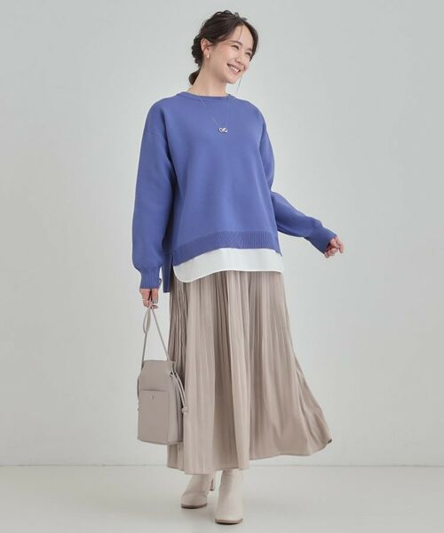 SHOO・LA・RUE / シューラルー ニット・セーター | 【洗える】さらに軽くなった スポンディッシュ裾フェイクジャカード | 詳細11