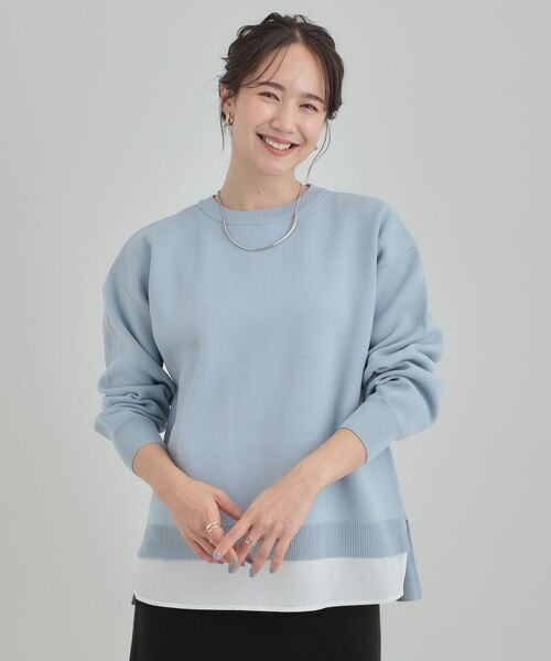 SHOO・LA・RUE / シューラルー ニット・セーター | 【洗える】さらに軽くなった スポンディッシュ裾フェイクジャカード | 詳細13