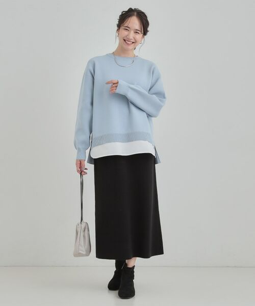 SHOO・LA・RUE / シューラルー ニット・セーター | 【洗える】さらに軽くなった スポンディッシュ裾フェイクジャカード | 詳細15