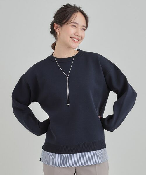 SHOO・LA・RUE / シューラルー ニット・セーター | 【洗える】さらに軽くなった スポンディッシュ裾フェイクジャカード | 詳細17