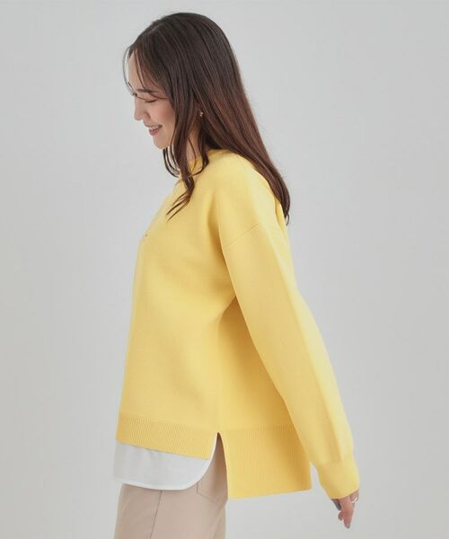 SHOO・LA・RUE / シューラルー ニット・セーター | 【洗える】さらに軽くなった スポンディッシュ裾フェイクジャカード | 詳細2