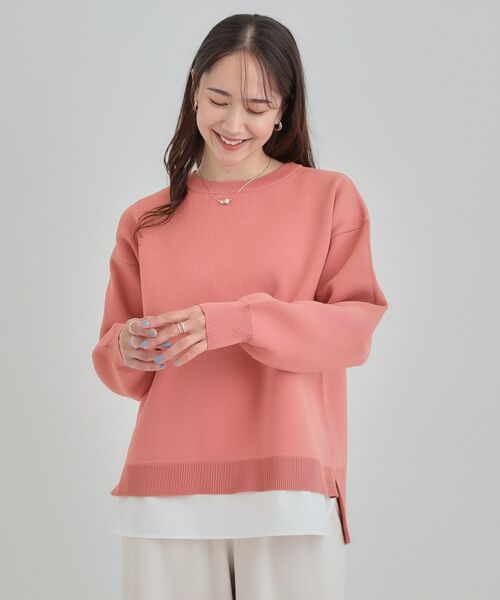 SHOO・LA・RUE / シューラルー ニット・セーター | 【洗える】さらに軽くなった スポンディッシュ裾フェイクジャカード | 詳細5