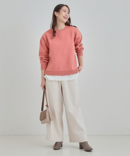SHOO・LA・RUE / シューラルー ニット・セーター | 【洗える】さらに軽くなった スポンディッシュ裾フェイクジャカード | 詳細7