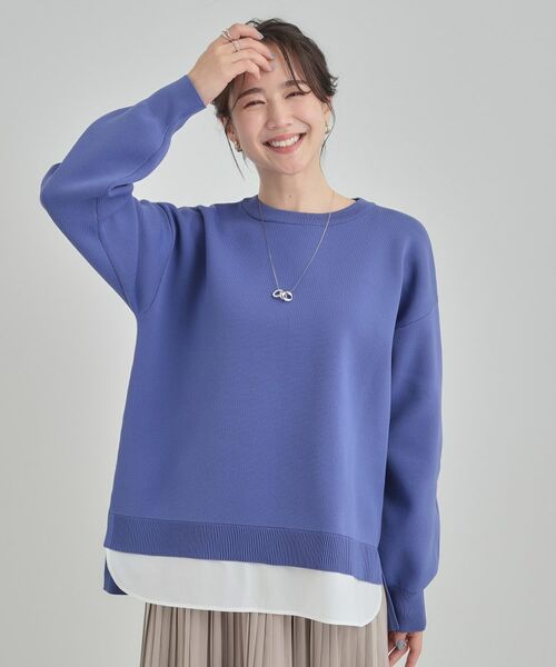 SHOO・LA・RUE / シューラルー ニット・セーター | 【洗える】さらに軽くなった スポンディッシュ裾フェイクジャカード | 詳細9