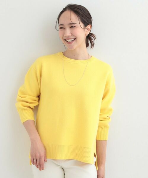 SHOO・LA・RUE / シューラルー ニット・セーター | コットン混で肌当たりがよい スウェットライクニット | 詳細1