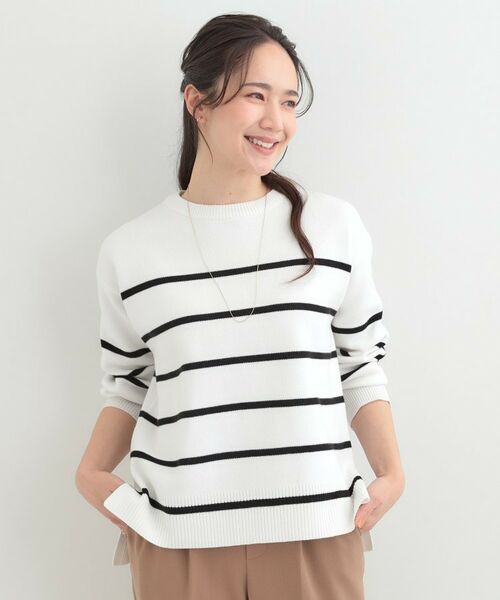 SHOO・LA・RUE / シューラルー ニット・セーター | コットン混で肌当たりがよい スウェットライクニット | 詳細13