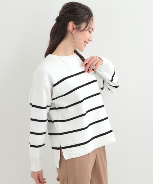 SHOO・LA・RUE / シューラルー ニット・セーター | コットン混で肌当たりがよい スウェットライクニット | 詳細14