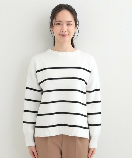 SHOO・LA・RUE / シューラルー ニット・セーター | コットン混で肌当たりがよい スウェットライクニット | 詳細17