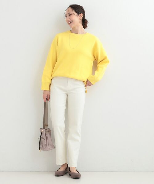 SHOO・LA・RUE / シューラルー ニット・セーター | コットン混で肌当たりがよい スウェットライクニット | 詳細3