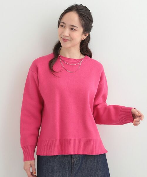 SHOO・LA・RUE / シューラルー ニット・セーター | コットン混で肌当たりがよい スウェットライクニット | 詳細5