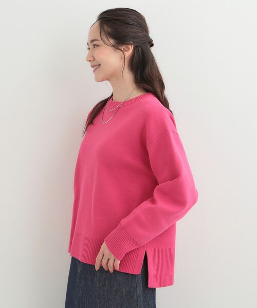 SHOO・LA・RUE / シューラルー ニット・セーター | コットン混で肌当たりがよい スウェットライクニット | 詳細6
