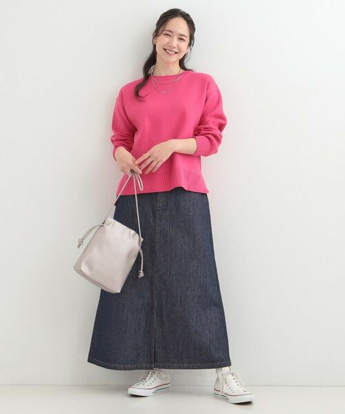 SHOO・LA・RUE / シューラルー ニット・セーター | コットン混で肌当たりがよい スウェットライクニット | 詳細7