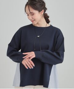 SHOO・LA・RUE / シューラルー ニット・セーター | 【洗える】スポンディッシュ脇フェイクジャカード