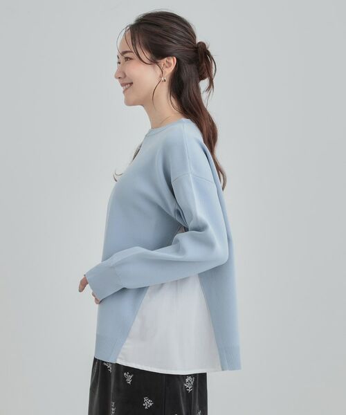 SHOO・LA・RUE / シューラルー ニット・セーター | 【洗える】スポンディッシュ脇フェイクジャカード | 詳細10