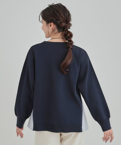 SHOO・LA・RUE / シューラルー ニット・セーター | 【洗える】スポンディッシュ脇フェイクジャカード | 詳細14