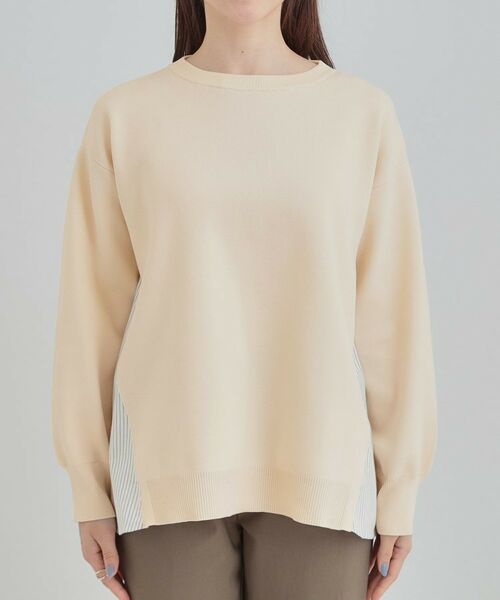 SHOO・LA・RUE / シューラルー ニット・セーター | 【洗える】スポンディッシュ脇フェイクジャカード | 詳細17