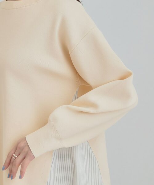 SHOO・LA・RUE / シューラルー ニット・セーター | 【洗える】スポンディッシュ脇フェイクジャカード | 詳細21